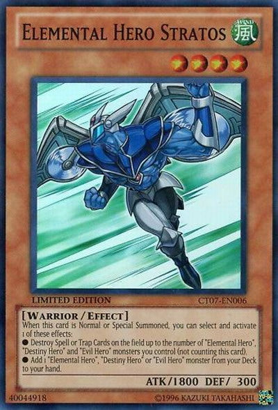 Héroe elemental Stratos [CT07-EN006] Súper raro 