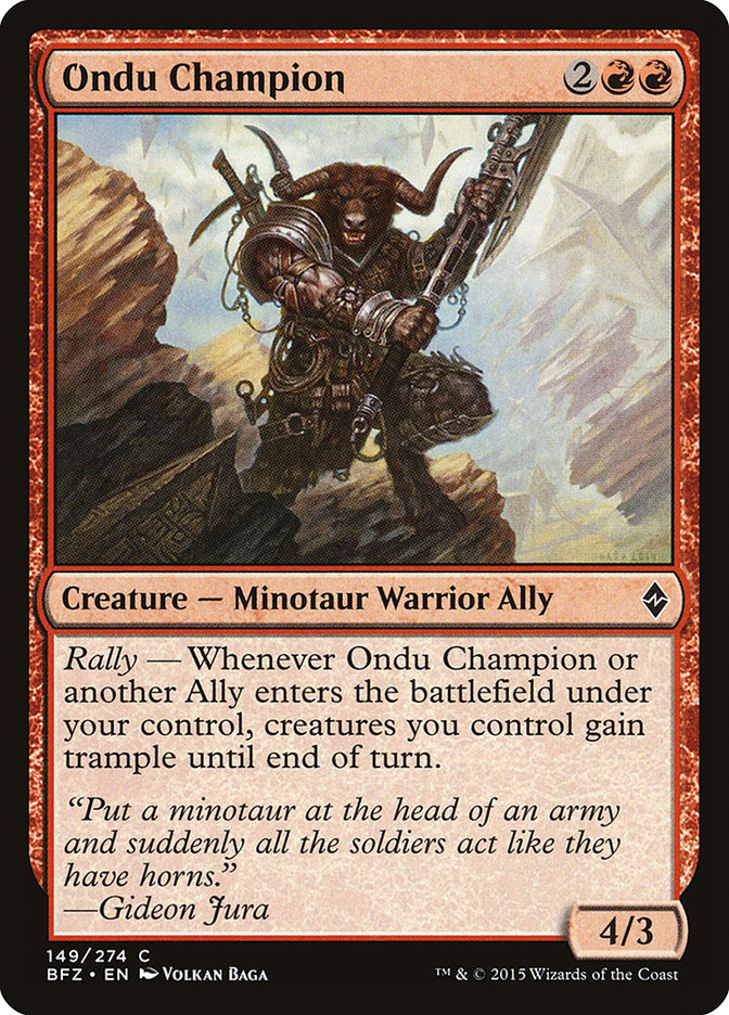 Campeón de Ondu [Batalla por Zendikar] 
