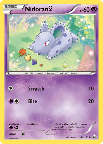 Nidoran (66/160) (Mujer) [XY: Primal Clash] 