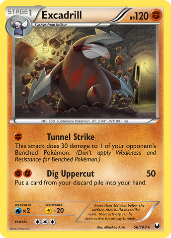 Excadrill (56/108) [Blanco y negro: Exploradores oscuros] 