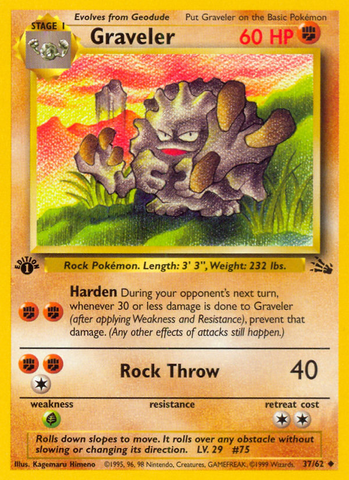 Graveler (37/62) [Fossil 1.ª edición] 