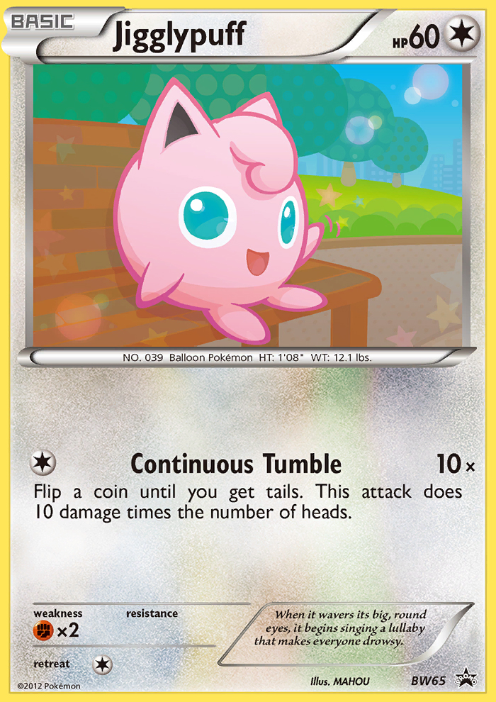 Jigglypuff (BW65) [Blanco y negro: Promociones de Black Star] 