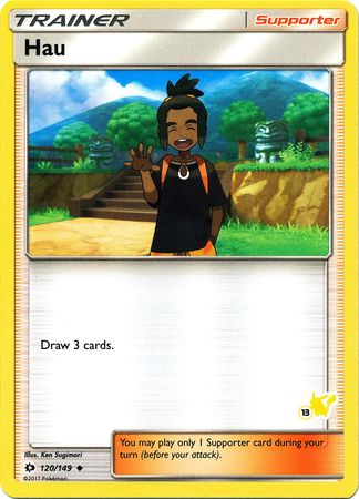 Hau (120/149) (Sello de Pikachu n.° 13) [Academia de batalla 2020] 