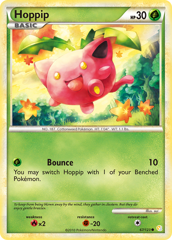 Hoppip (67/123) [HeartGold y SoulSilver: Conjunto básico] 