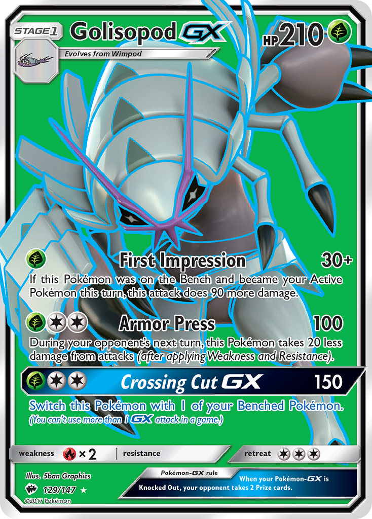 Golisopod GX (129/147) [Sol y Luna: Sombras ardientes] 