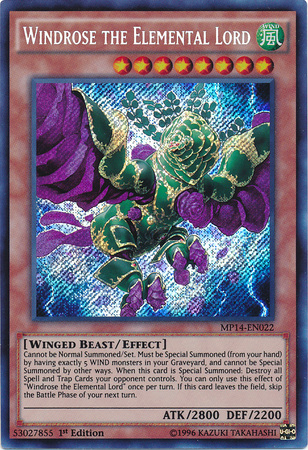 Windrose, el Señor Elemental [MP14-EN022] Secreto Raro 