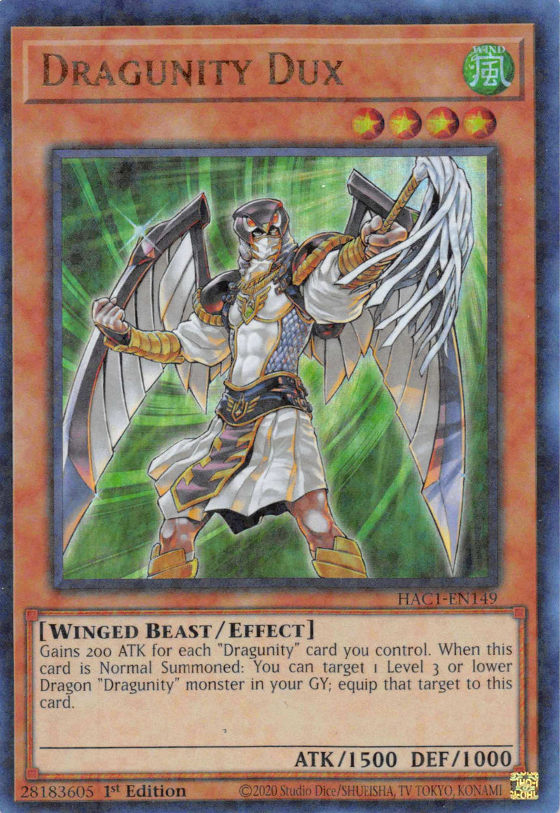 Dragunity Dux (Duel Terminal) [HAC1-EN149] Paralelo Raro 