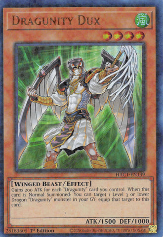 Dragunity Dux (Duel Terminal) [HAC1-EN149] Paralelo Raro 