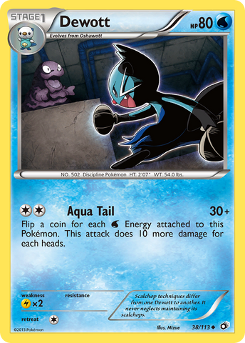 Dewott (38/113) [Blanco y negro: Tesoros legendarios] 