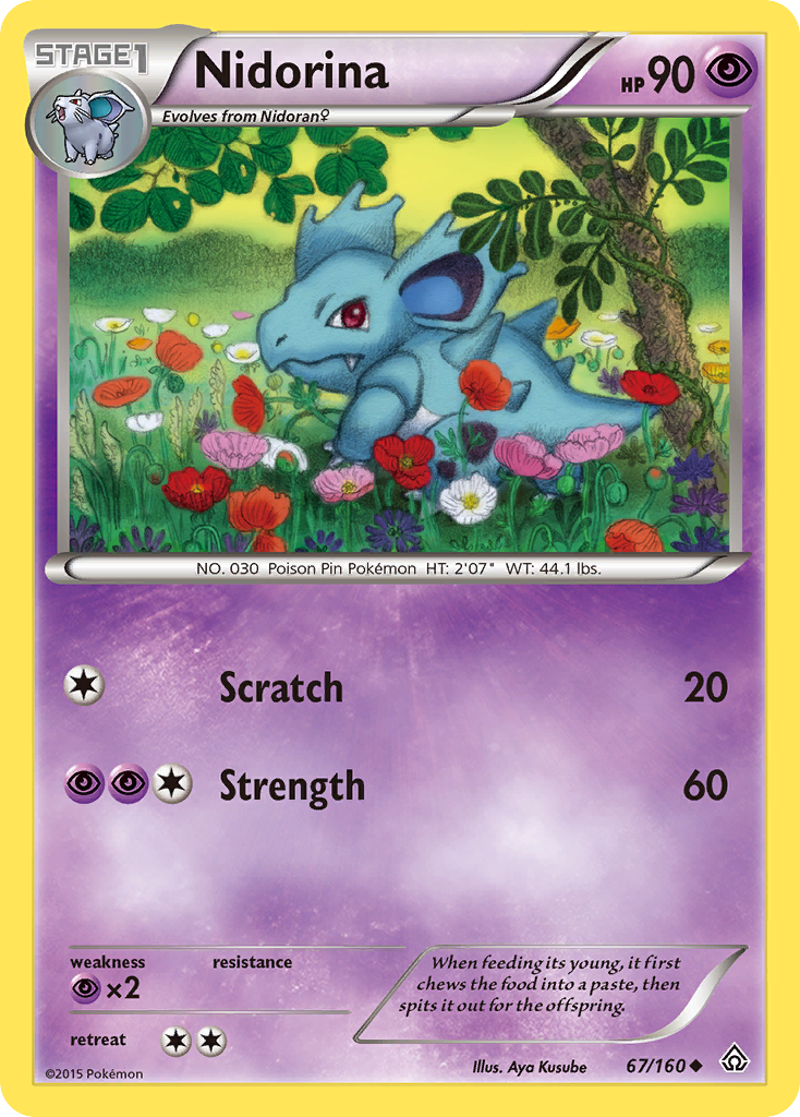 Nidorina (67/160) [XY: Choque primigenio] 