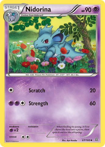 Nidorina (67/160) [XY: Choque primigenio] 