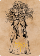 Tarjeta artística Myrkul, El Señor de los Huesos (73) (Firma estampada en oro) [Commander Legends: Battle for Baldur's Gate Art Series] 