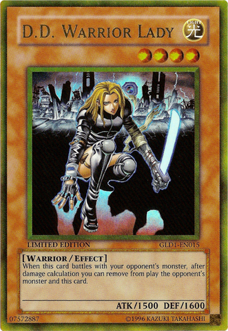 DD Warrior Lady [GLD1-EN015] Oro Raro 