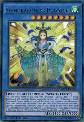 Shinobaronesa Pavo Real [MP17-EN200] Raro 