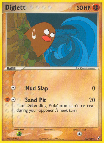 Diglett (50/100) [EX: Guardianes de Cristal] 