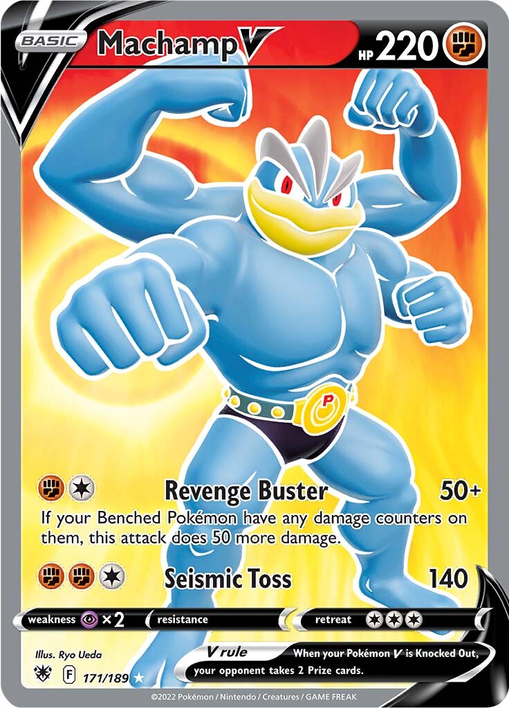 Machamp V (171/189) [Espada y escudo: Resplandor astral] 