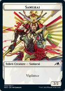 Samurai // Kaito Shizuki Emblema Ficha de doble cara [Kamigawa: Fichas de la Dinastía de Neón] 
