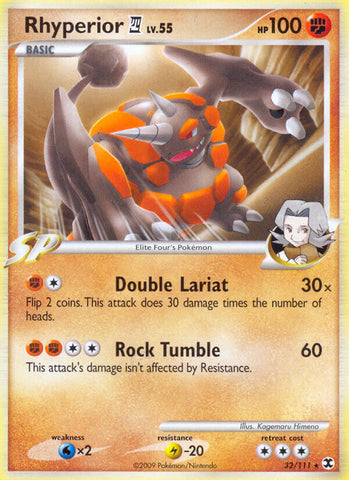 Rhyperior (32/111) (Exclusivo de la baraja temática) [Platino: Rising Rivals] 