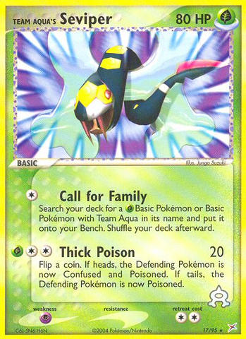 Seviper del Equipo Aqua (17/95) [EX: Equipo Magma vs Equipo Aqua] 