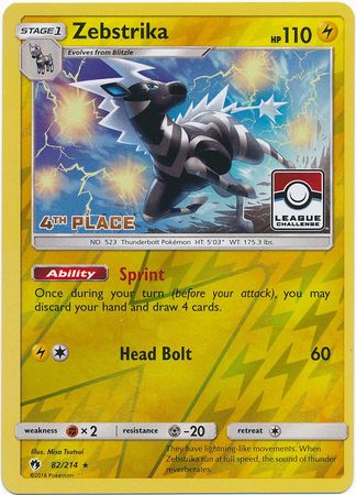 Zebstrika (82/214) (4to lugar en promoción de liga) [Sol y Luna: Lost Thunder] 