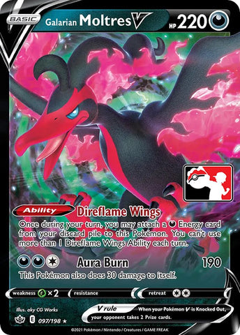 Galarian Moltres V (097/198) [Paquete de premios Serie uno] 
