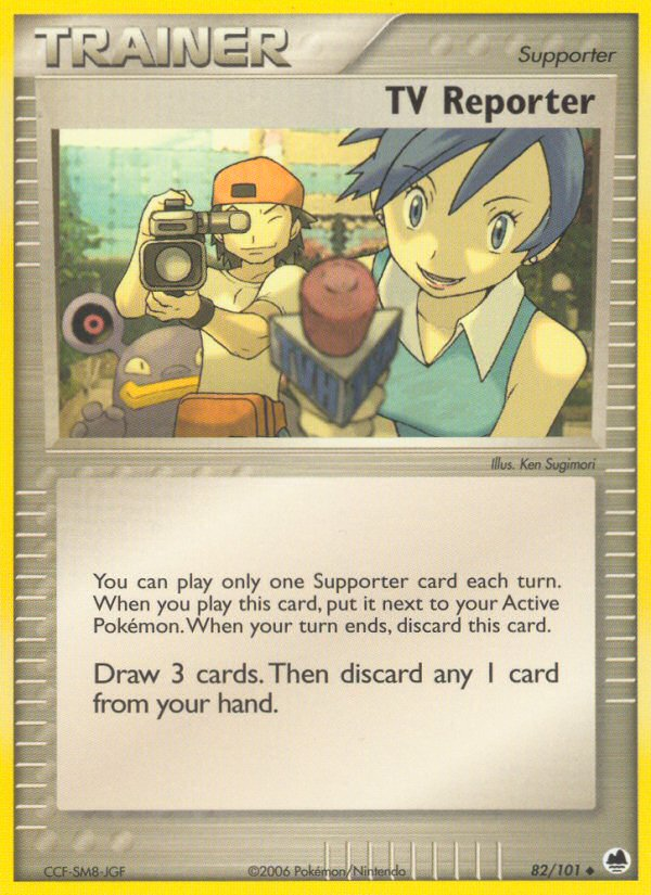 Reportero de TV (82/101) [EX: Dragon Frontiers] 