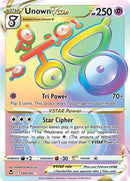 Unown VSTAR (199/195) [Espada y escudo: Tempestad de plata] 
