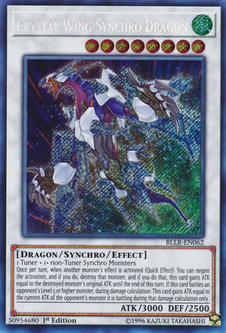 Dragón Sincronizado Ala de Cristal [BLLR-EN062] Secreto Raro 
