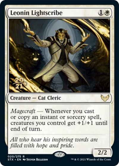 Leonin Lightscribe [Promociones de presentación de Strixhaven: School of Mages] 