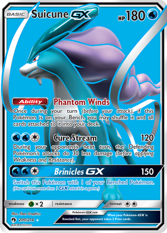 Suicune GX (200/214) [Sol y Luna: Trueno perdido] 