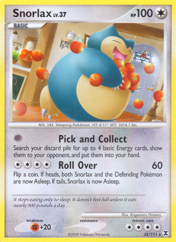 Snorlax (33/111) [Platino: Rivales en ascenso] 