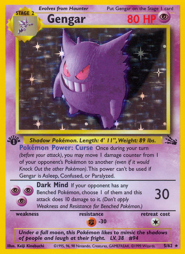 Gengar (5/62) [Fósil 1.ª edición] 