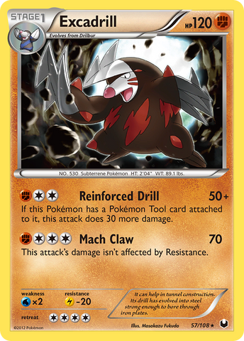 Excadrill (57/108) [Blanco y negro: Exploradores oscuros] 
