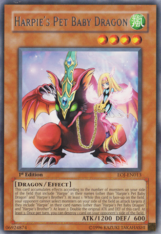 Dragón bebé mascota de Arpie [EOJ-EN013] Raro 
