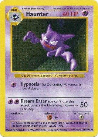 Haunter (29/102) [Conjunto básico Shadowless Unlimited] 
