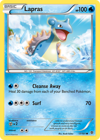 Lapras (17/101) [Blanco y negro: Explosión de plasma] 
