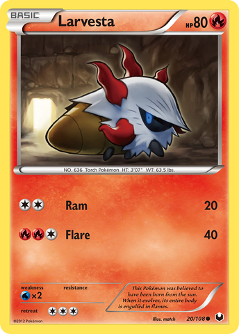 Larvesta (20/108) [Blanco y negro: Exploradores oscuros] 