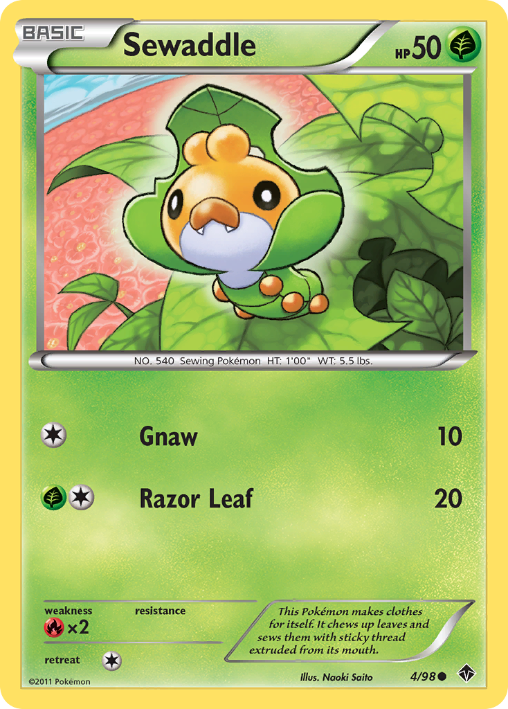 Sewaddle (4/98) [Blanco y negro: poderes emergentes] 