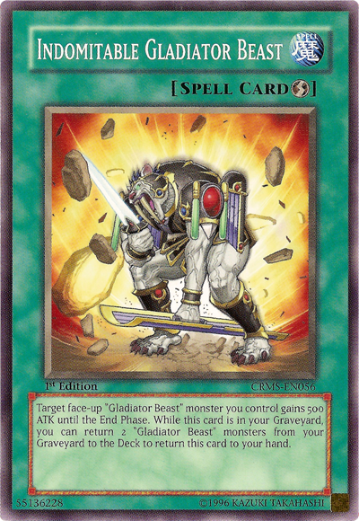 Bestia Gladiador Indomable [CRMS-EN056] Común 