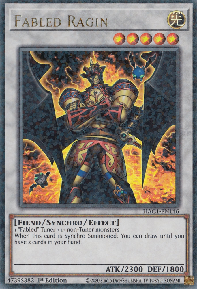 Fabled Ragin (Duel Terminal) [HAC1-EN146] Paralelo Raro 