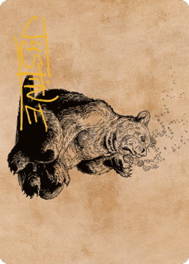 Wilson, tarjeta artística refinada de Grizzly (firma estampada en oro) [Commander Legends: Battle for Baldur's Gate Art Series] 