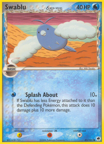 Swablu (65/101) (Especie Delta) [EX: Dragon Frontiers] 