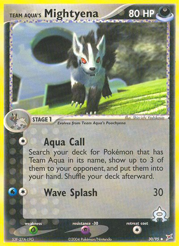 Mightyena del Equipo Aqua (30/95) [EX: Equipo Magma vs Equipo Aqua] 