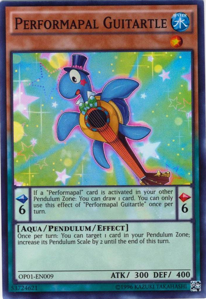 Guitartle Performapal [OP01-EN009] Súper Raro 