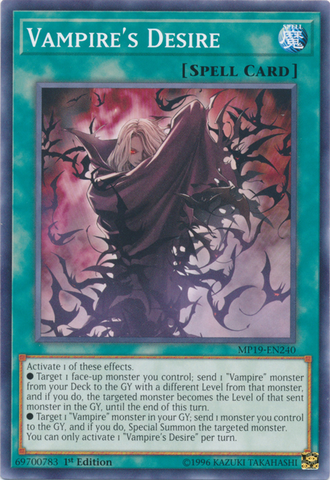El deseo del vampiro [MP19-EN240] Común 