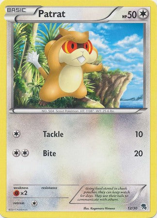 Patrat (30/12) [Blanco y negro: Kit de entrenador - Zoroark] 