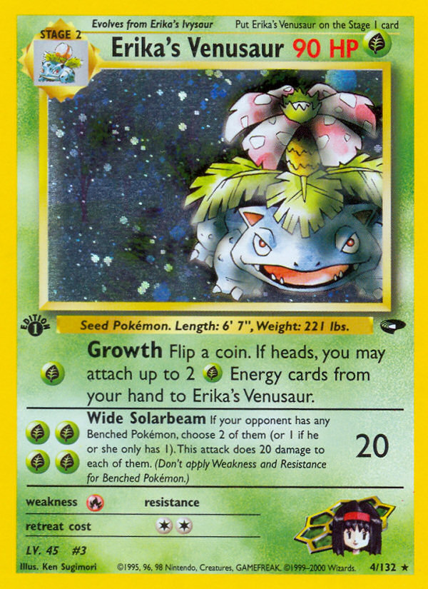 Venusaur de Erika (4/132) [Gym Challenge 1.ª edición] 