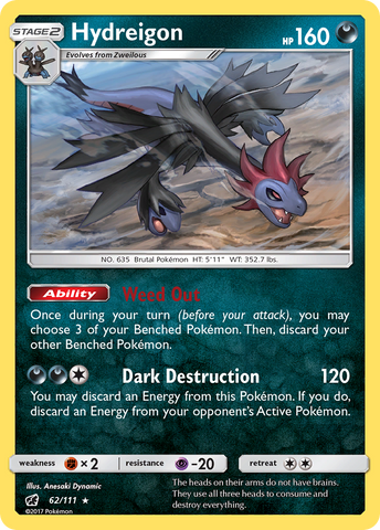 Hydreigon (62/111) [Sol y Luna: Invasión Carmesí] 