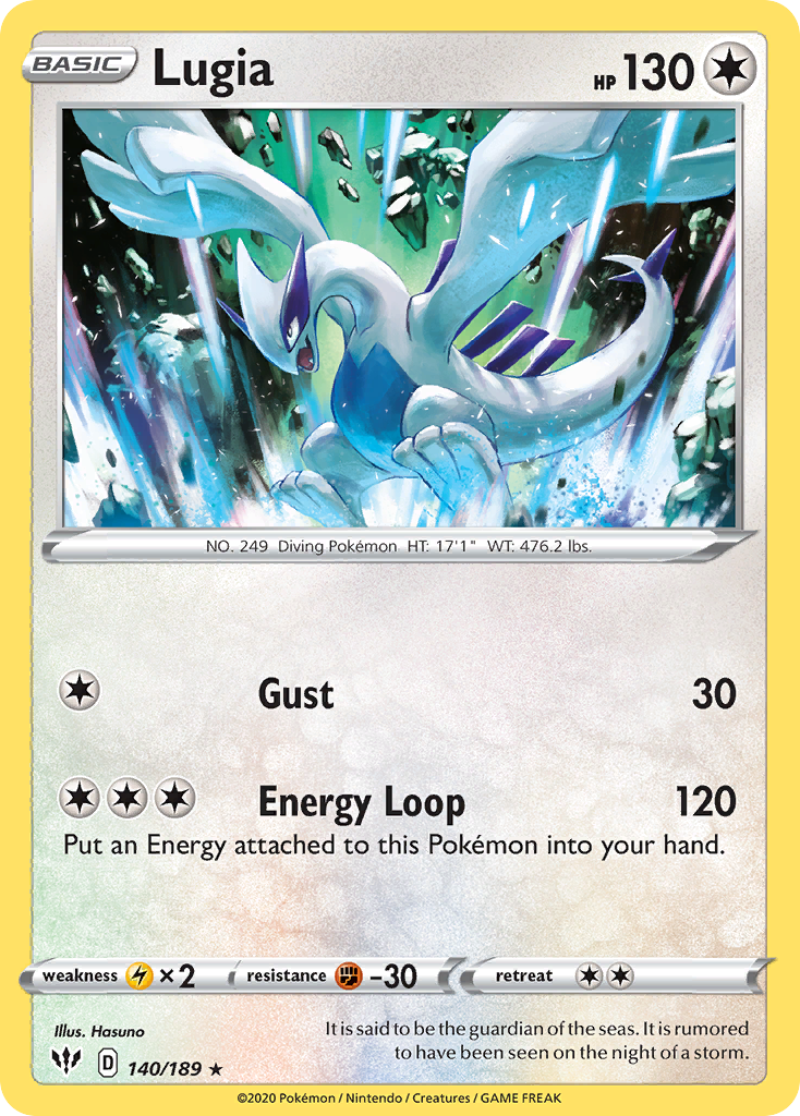 Lugia (140/189) [Espada y escudo: Oscuridad en llamas] 