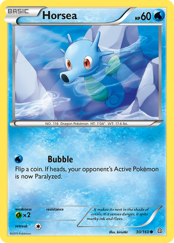Horsea (30/160) [XY: Choque primigenio] 